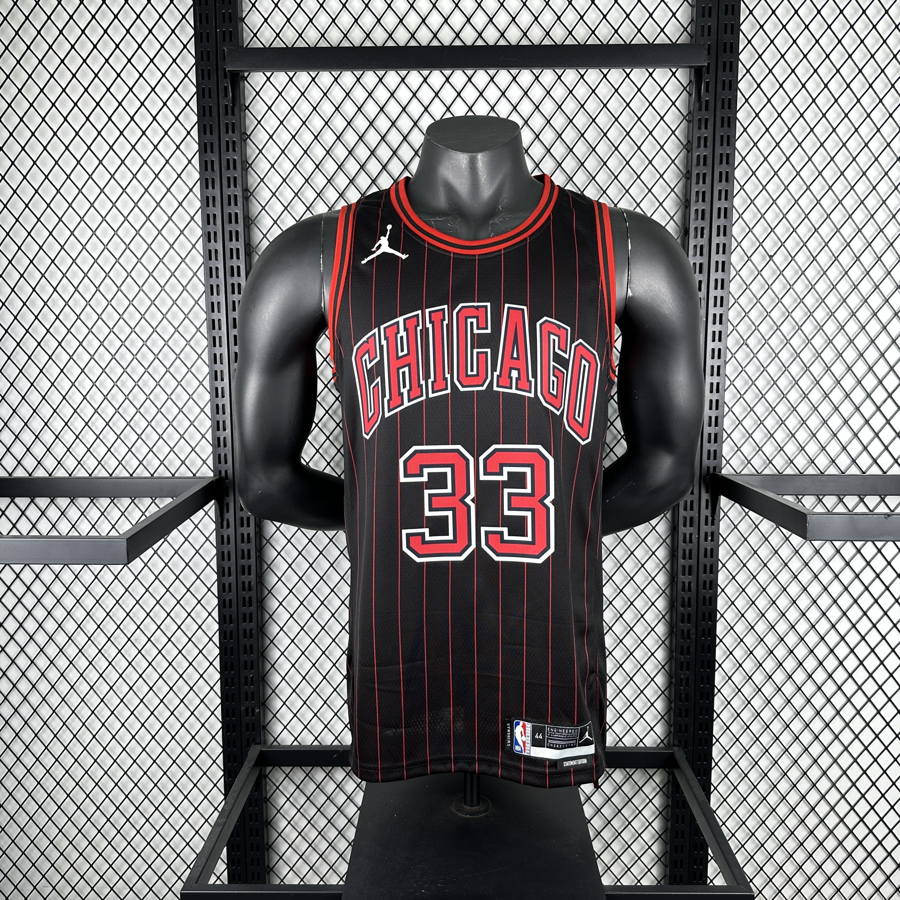Men Chicago Bulls #33 Pippen black 2025 NBA jersey